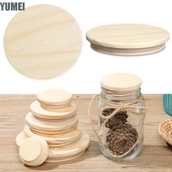 YUMEI Wood Lids Wooden Bottle Sealing Caps Compatible Canning Storage