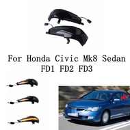Untuk Honda Civic Mk8 Sedan FD1 FD2 FD3 Civic 2D 4D 2pcs Dynamic Blinker LED Isyarat Giliran Cermin 