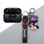 For EDIFIER TWS1 Pro2 Case Cute Piggy Keychain Pendant Pikachu TWS1 Pro2 Silicone Soft Case Stitch P