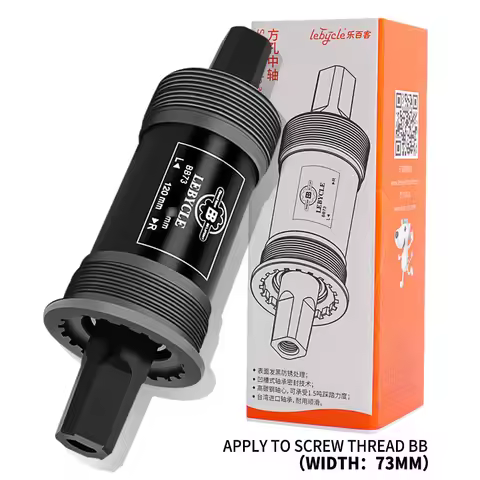 Mountain Bike Square Hole Bottom Bracket 73mm 113/122.5/124.5/126mm BB73 Waterproof Sealed Bearings 