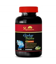 Skin Care Solution Vitamins for The Brain and Memory - Ginkgo BILOBA 50:1 Extract 120MG - Gingko bil