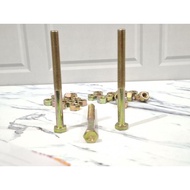 Yellow Bolt 8x100mm Yellow Hexagon Bolt Nut Hex Bolt Nut/