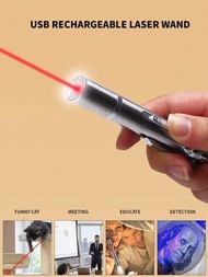 USB可充電激光白板筆，多款貓玩具棍棒，3合1多功能帶白光，紫光和紅外線光線