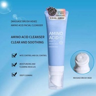 Amino Acid Facial Cleanser Pembersih Muka Cleanser With Brush Amino Acid Cleanser