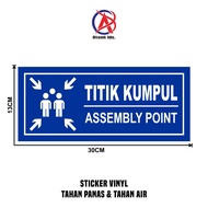 Long Assembly Point Vinyl Sticker (Asembled Point) 13x30 cm