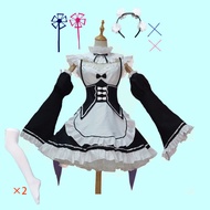 NEW in stock  Re:zero Kara Hajimeru Isekai Seikatsu Rem Ram Maid Cosplay Costumes  Kawaii  dresses  