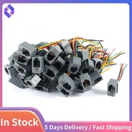 50 Pcs 616E 4P4C RJ9 Female Telephone Connector Adapter w 4 Wires 8cm