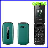 QGVDS โทรศัพท์มือถือพลาสติกแบบฝาพับขนาดเล็กปุ่มซิลิโคนขนาดใหญ่กล้องโทรเร็ววิทยุ FM เกม Whatsapp ราคาต่ำฝาครอบโทรศัพท์มือถือสองซิมเงิน
