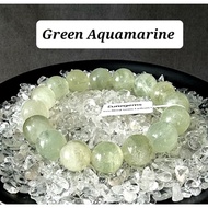 Eunegems Natural Green Aquamarine Bracelet  Green Aquamarine Rare Aquamarine