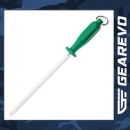 Giesser 10 inch Honing Rod With Green Handle (Made in Germany)