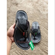 HITAM Full BLACK Leather KICKERS Sandals/BLACK KICKERS Sandals/BLACK Leather KICKERS Sandals