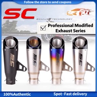 [FAST DELIVERY] SC Project Austin Racing Exhaust Muffler 51mm SC Muffler For Motorcycle Canister Exhaust raider 150 carb tmx 155 xrm 125
