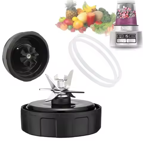 SS101 Replacement Blade for Ninja Blender Accessories, 7-Fins Blender Blade Compatible with Nutri Ni