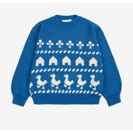 「สินค้าลิขสิทธิ์แท้」IRIS KIDS Autumn BC series IKS33080 All knitted sweaters ผ้านุ่มใส่สบาย เสื้อแขน