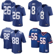 NEW New York Giants NFL Football Jersey Baekley Jones Engram Taylor Legend Jersey Loose Sport Tee Unisex t