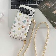 1pc Elegant Floral Print Pattern Card Holder Crossbody Wallet Phone Case Compatible With Google Pixe