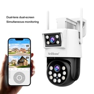 Dual-Lens Camera SriHome SH048 WiFi CCTV 1080P Dual Video, Night Vision, Two-Way Voice, Phone View