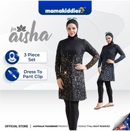Muslimah Swimming Suit 3 Pieces Set Women Swimming Suit Long Sleeve Swimwear Hijab Swimsuit Baju Ren