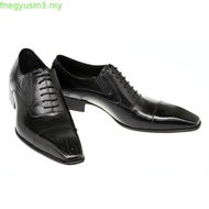 Aufu Shoes3717  Men's Square Toe Leather Shoes British Casual Pumps     Lace-up Men's Shoesshoes RNF