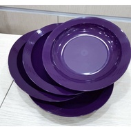 [hot Seller] Set pinggan royel purple tupperware