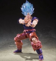 「日版」SHF SUPER SAIYAN GOD SUPERSAIYAN SON GOKU KAIO-KEN 界王拳超 藍悟空