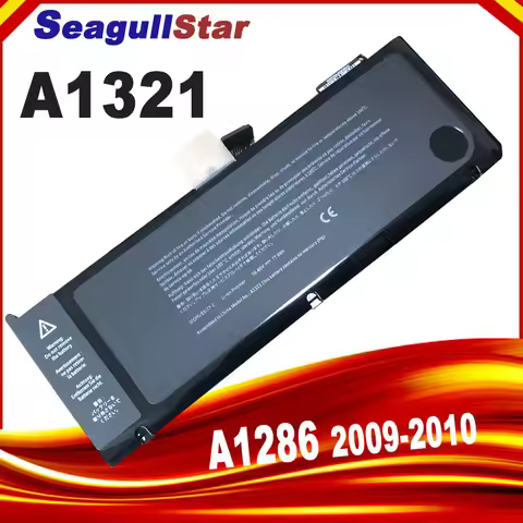 A1321 Battery for APPLE MacBook Pro 15" A1286 2009 2010 020-6380-A MC118LL/A MC372 MC371 MB985 MB986