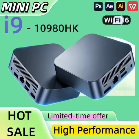 New Ultra Intel Core I9 10980HK, 4K UHD, WiFi 6, BT5.2 New Compact Gaming Desktop M.2 SSD, 8GB/16GB 