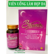 BEEWAX skin whitening pills supplement collagen, female ginseng extract, sheep placenta. Box of 60