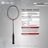 FELET The Legend Zakry ( FOC STRING + GRIP + STRINGING ) 3U/4U Badminton Racket