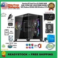 Gaming PC Intel Core i5-12400 16GB RAM  512GB SSD  ASUS PRIME H610M-F WiFi Radeon RX560 4GB Windows 