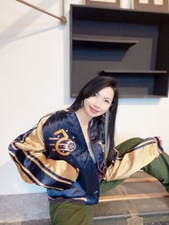 TAILOR TOYO 東洋 海藍金黃x純黑桃粉 雙面穿橫須賀刺繡棒球外套