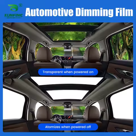 Automotive Intelligent Car Window High Transparency Liquid Crystal PDLC Smart Dimming Film Switchabl