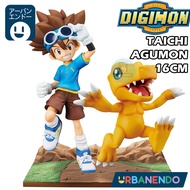Action Figure Digimon Agumon Taichi 16cm Display anime statue Digimon