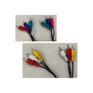 [Ready stock] 3RCA TO 3 RCA 1.2/1.5/2meter