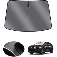 Karltys Windshield Sun Shade for 2022-2025 2026 Lexus NX NX250 NX350 NX350h NX450h+ Accessories, UPF
