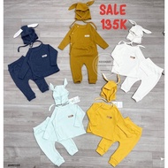 Anmina - AMI0105 Honeycomb Fabric Deviation Newborn Set