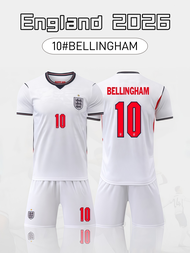 England National Team Soccer Jersey Set 2026 World Cup - Football Kit Shirt + Shorts - With Number 4