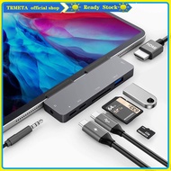 USB C HUB for iPad Pro 11 13inch Air 4 5 6 10.9 Air 7 8 11 13 mini 6 Pro 11 12.9 10th 7 in 1 Adapter