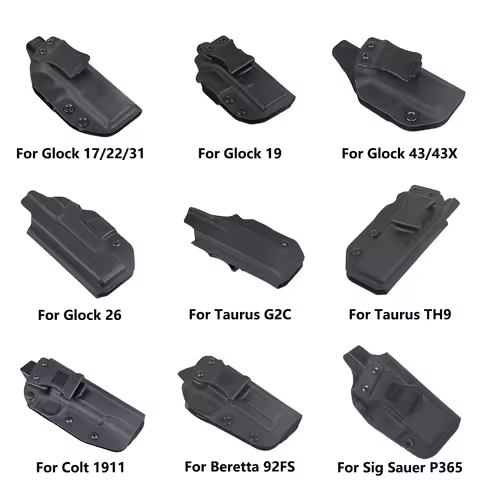 Tactical Concealment Internal Kydex Holster For Glock 17 19 26 43 Taurus G2C Colt 1911 Beretta 92FS 