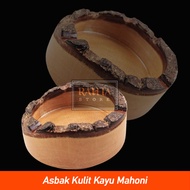 KAYU Kt16- Aesthetic Mahogany Leather Ashtray/Wood Ashtray/Aesthetic Unique Ashtray