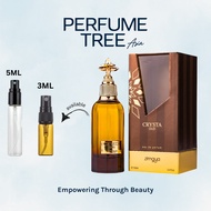 Zimaya Crysta Oud Eau de Parfum Decant l Travel Spray l Mini Spray 3ML [ Original Perfume Men ]