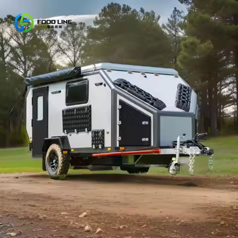 Customized Factory Customization 4x4 Caravan Aluminum Body Rv Camper Trailer 15ft RVs Campers Off Ro