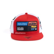 KTM Racing Motorcycle Cap Racing Color Combination Flat Cap Premium 100% Baseball Cap