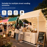 Custom Logo Canopy Booth Tent Outdoor Market Stall Tent Portable Vendor Tent Waterproof Sun Shade fo