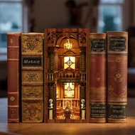 Eco-Friendly Xinyue CE Certified US Markets DIY Book Nook Bookshelf Insert Mini Toy Library Decorati