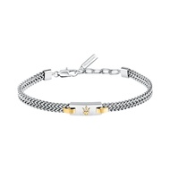 Maserati Mens Jewelry ，Bracelet 18+3.5cm Stainless Steel ， Gold/SilverJM425AVD103-JM425AVD104