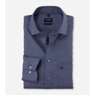 OLYMP LUXOR Shirt เสื้อเชิ้ตชาย สีกรมท่า ทรงหลวม ใส่สบาย รีดง่าย  SPRI25 เสื้อทำงาน  เสื้อเชิ้ตทำงาน