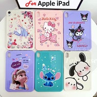 Suitable For Apple iPad 9.7" 5 6 10.2in iPad7 iPad8 iPad9 iPad10 10th Gen 10.9inch Fashion Cute Pattern Case Thickened Silicone Soft Cover 7 8 9 10 Generation