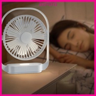 Aur USB Table Fan Rechargeable Electric Fan for Bedside Office Desktop Camping