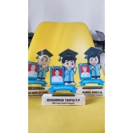 Plakat wisuda TK SD SMP SMA, plakat wisuda akrilik, kadl wisuda, piala